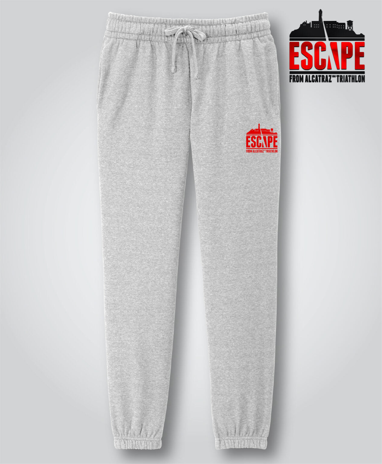 Ladies EFAT Logo Sweatpants -Heather Grey