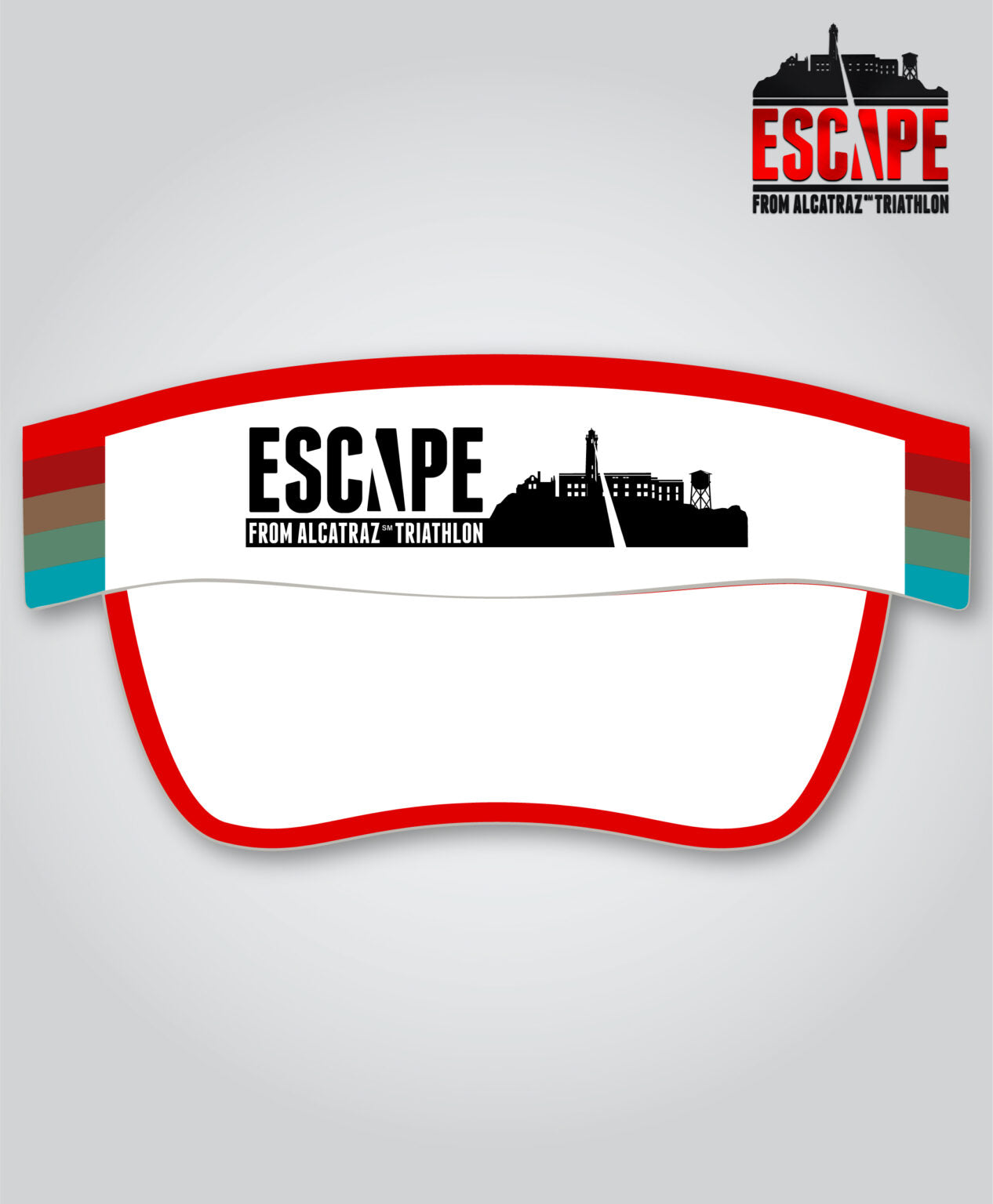 EFAT Visor Multi-Color Stripe