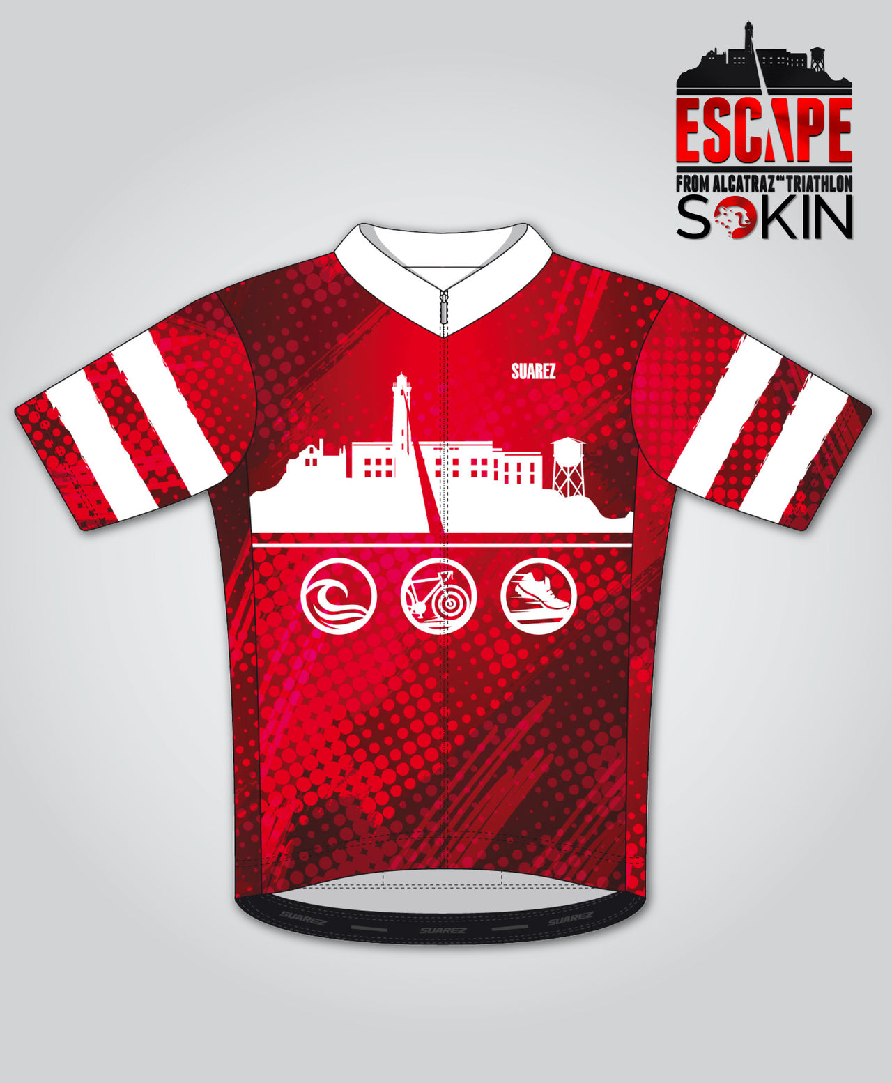 Escape 2026 Men's Cycling Jersey, Red-White