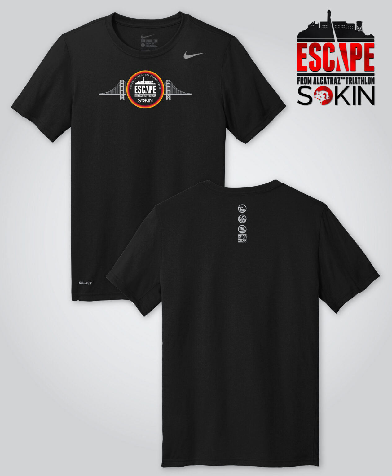 EFAT 2026 Men's NIKE Bridge Tee, Black