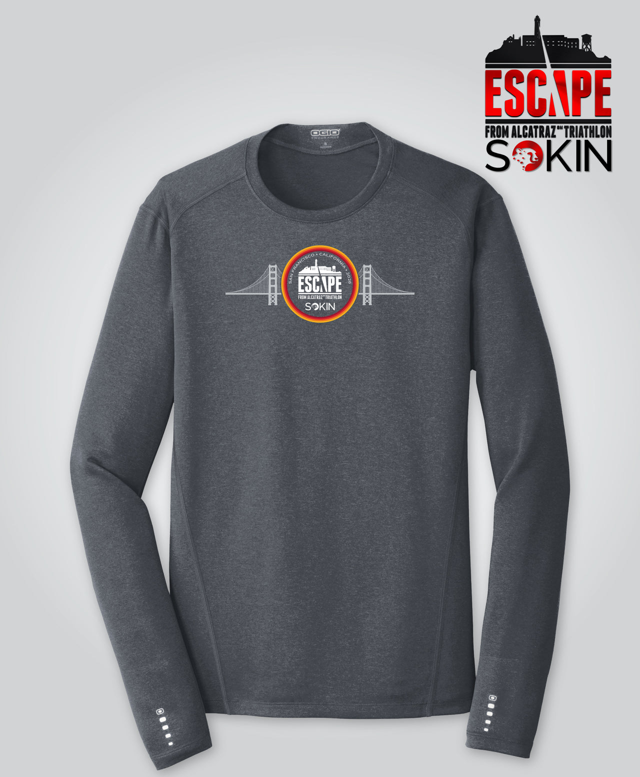 Escape 2026 Bridge L/S, Dark Gray Heather
