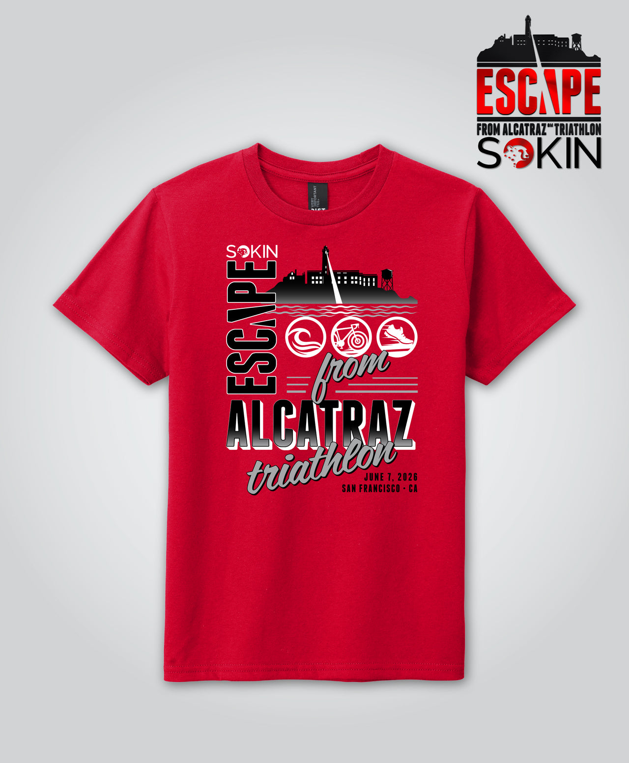 Escape 2026 Youth Big Island Tee, Red