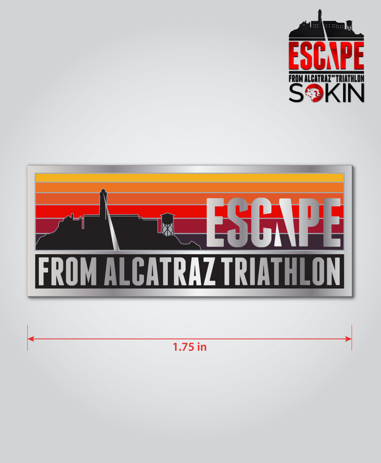 Escape From Alcatraz Sunset Lapel Pin