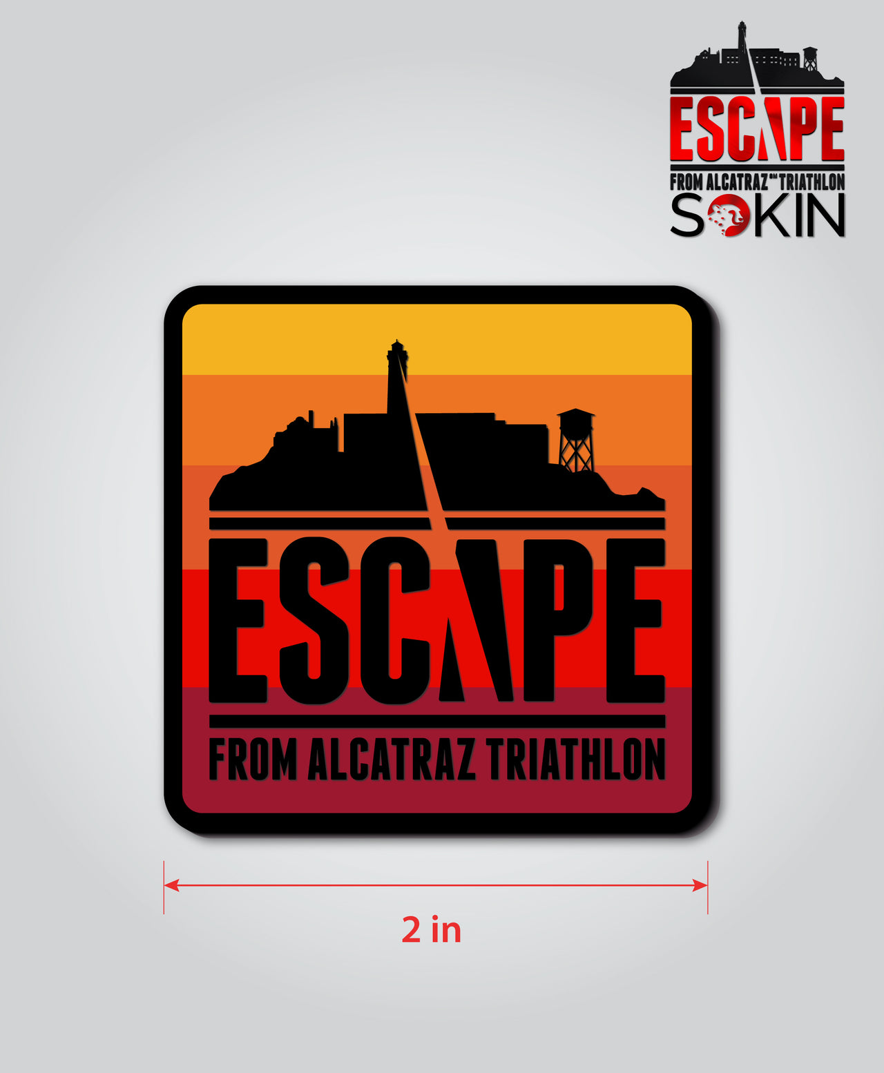Escape Sunset Stripes Rubber Magnet