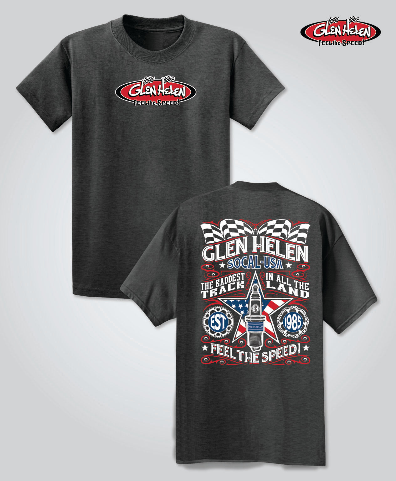 Badland SS Tee, Dark Heather Charcoal