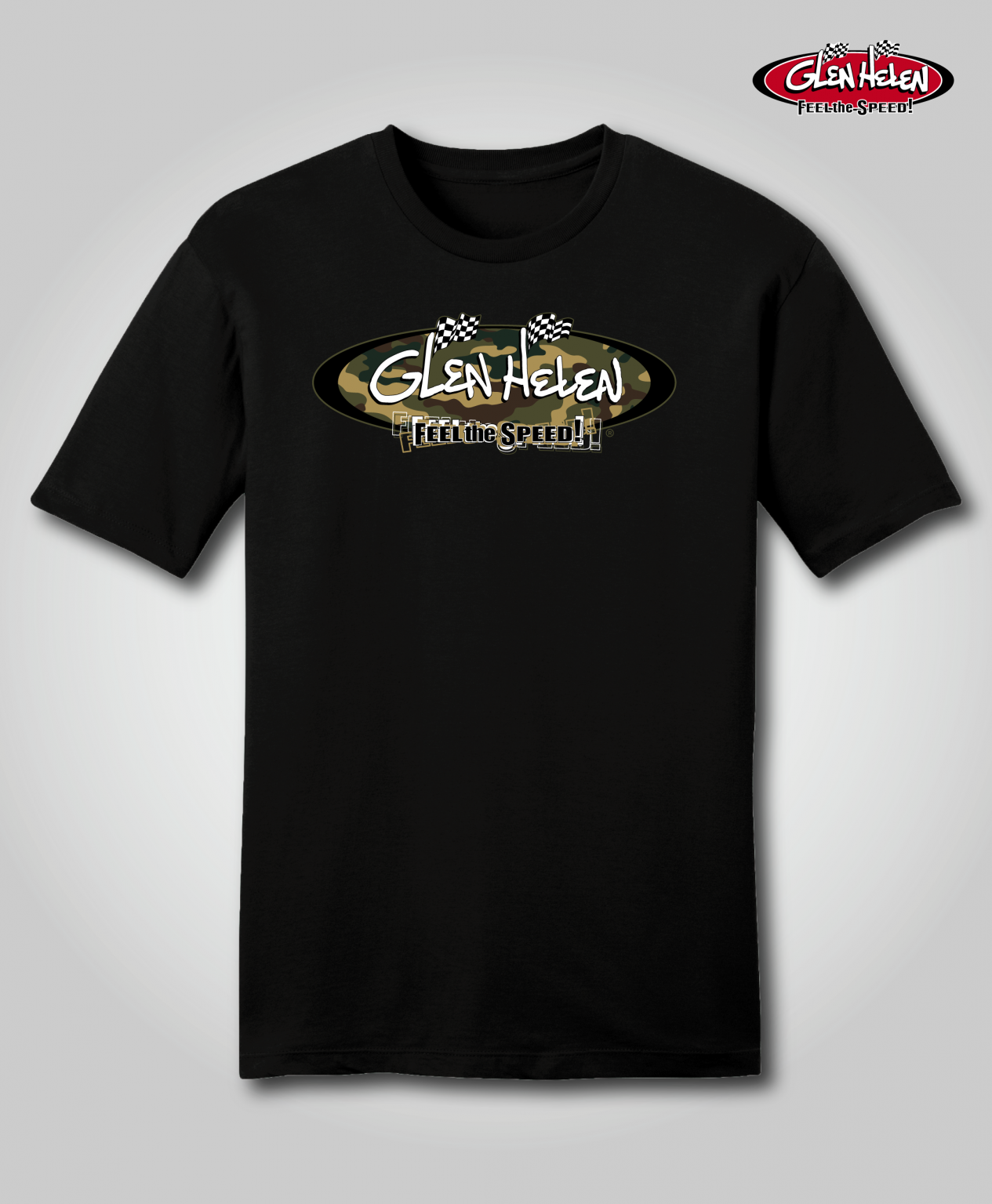 Glen Helen Camo Logo Tee