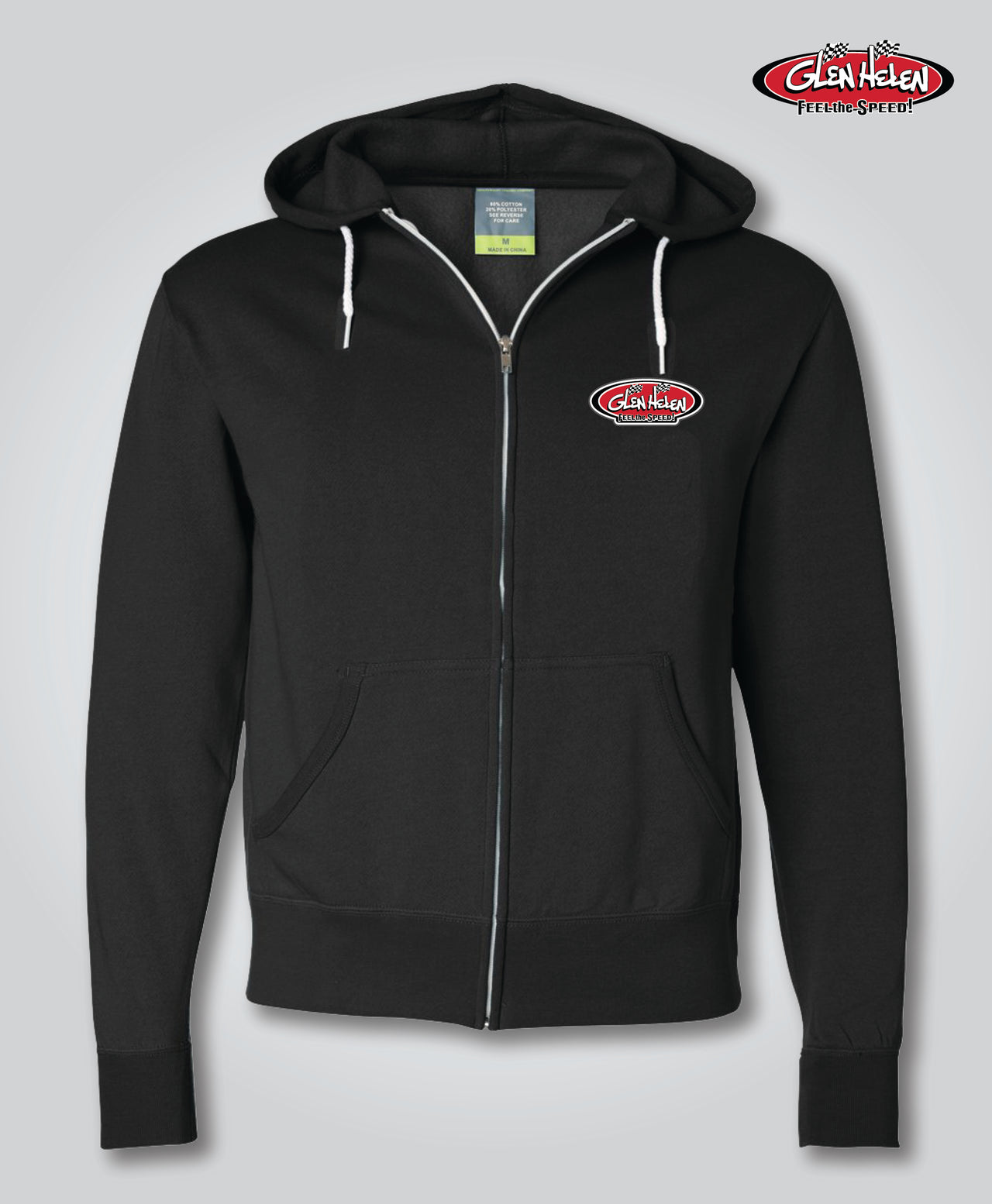 Tri-Blend Logo Hoodie, Black