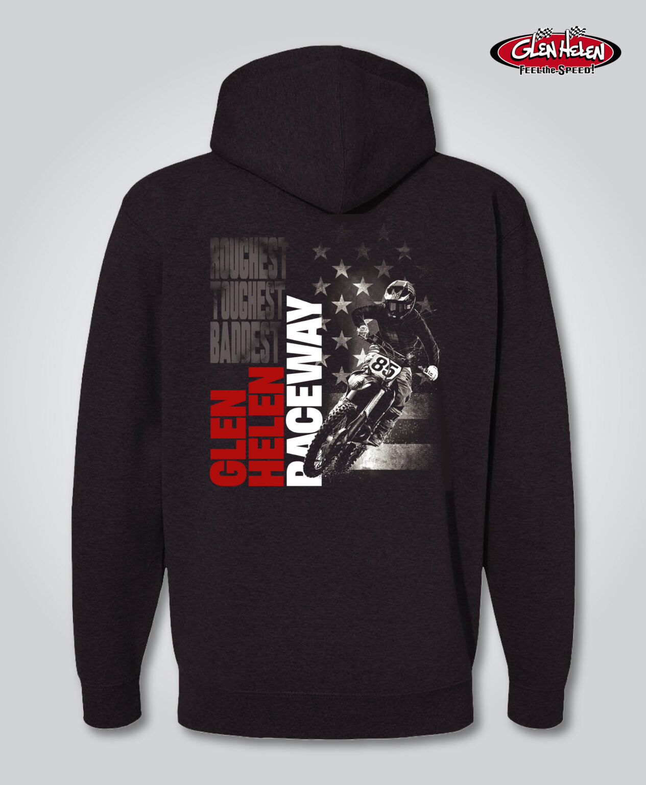Glen Helen Spring Moto Zipper Sweatshirt, Charcoal Heather
