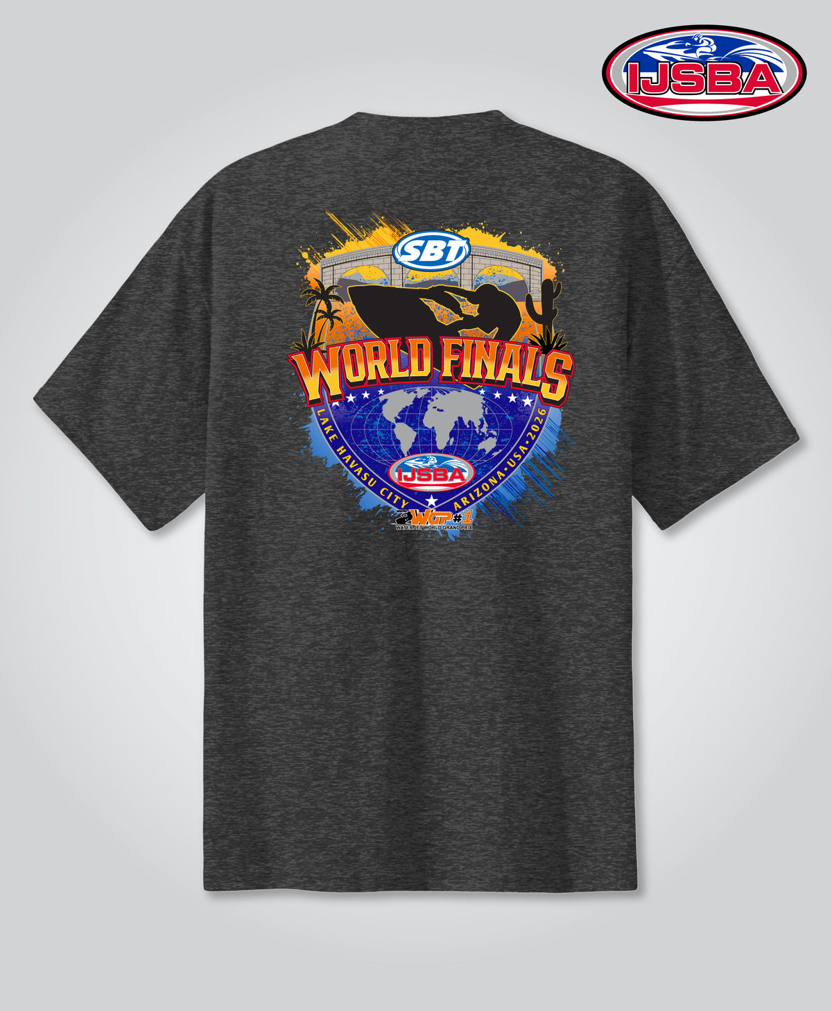 Shield Logo S/S Tee, Char Heather
