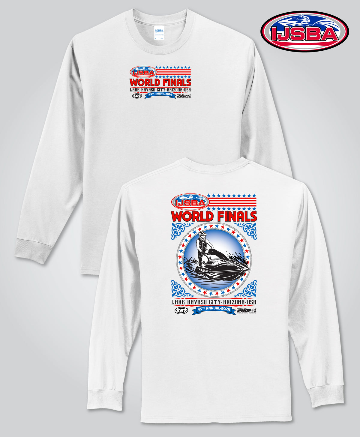 Stars & Stripes L/S Tee, White