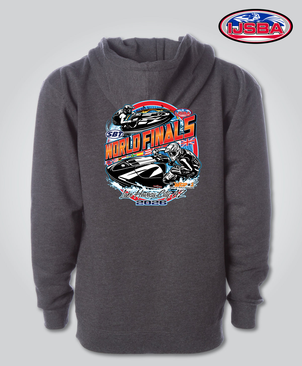 World Finals Full Zip Hoodie, Charcoal Heather