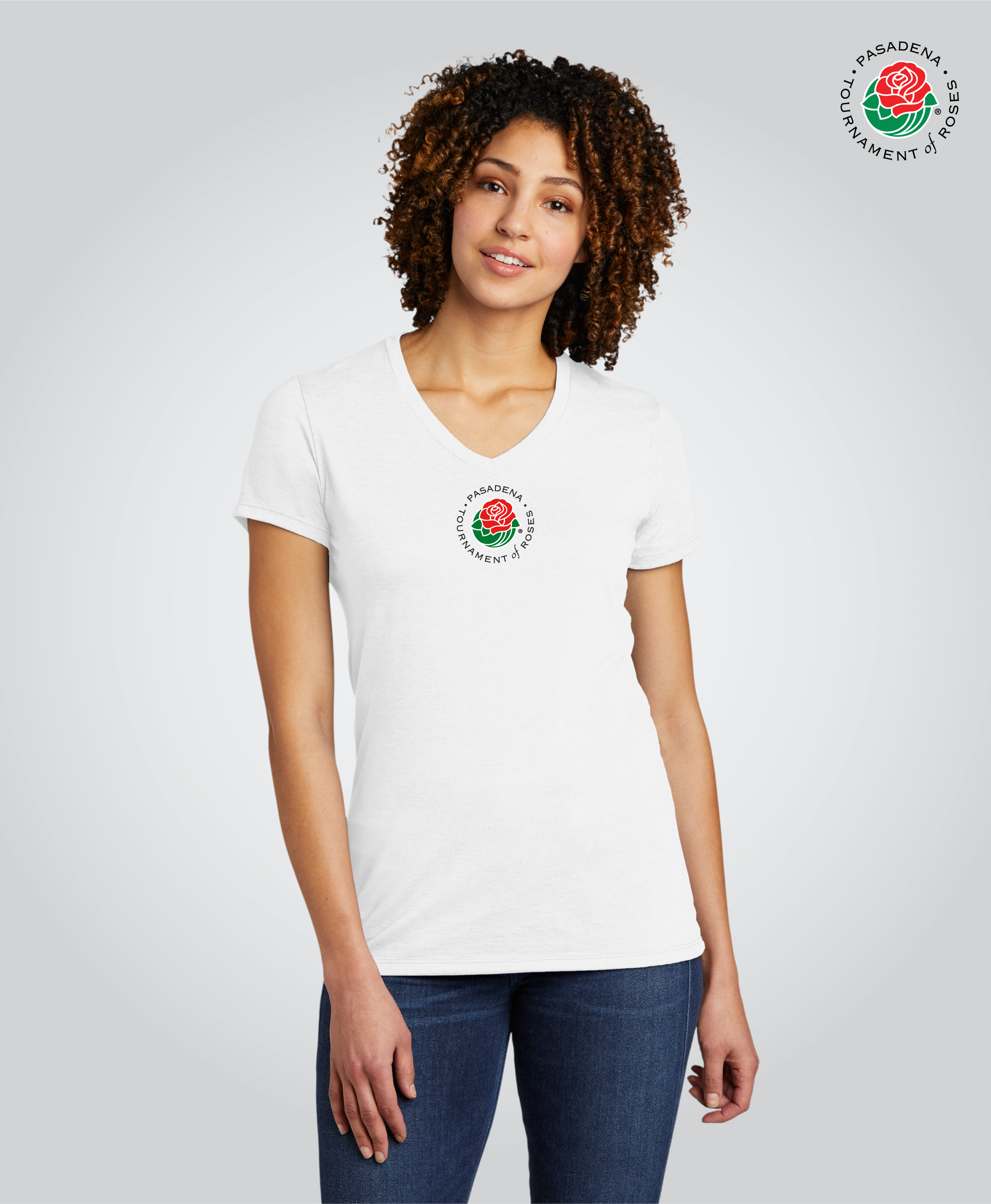 logo v neck t shirts