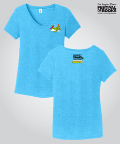 Festival of Books 2025 Ladies V-Neck -Heathered Turquoise