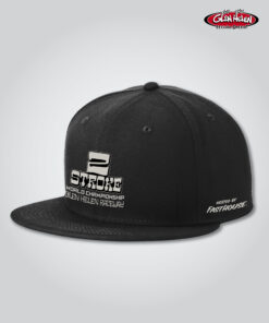 2025 2 Stroke Flat Bill Cap, Black