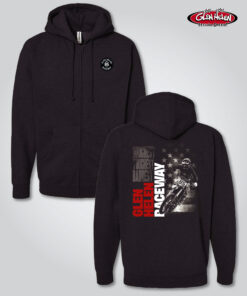 Glen Helen Spring Moto Zipper Sweatshirt, Charcoal Heather