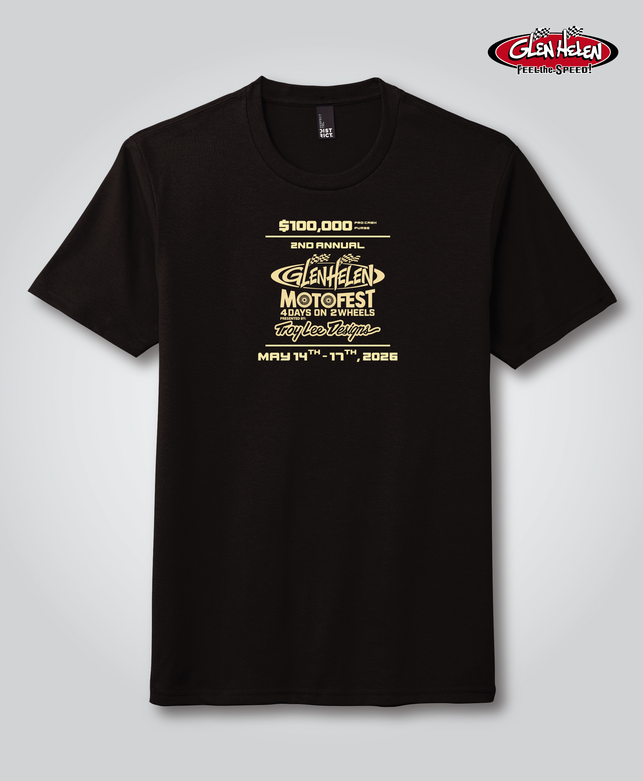 Glen Helen Motofest 2026 Great Escape Tee, Black - Image 3