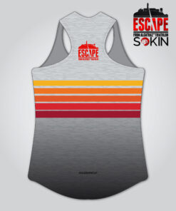 Alternative view of EFAT Ladies Sunset Stripes Racerback Tank